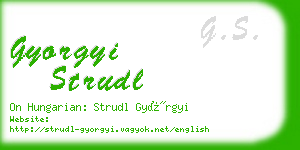 gyorgyi strudl business card